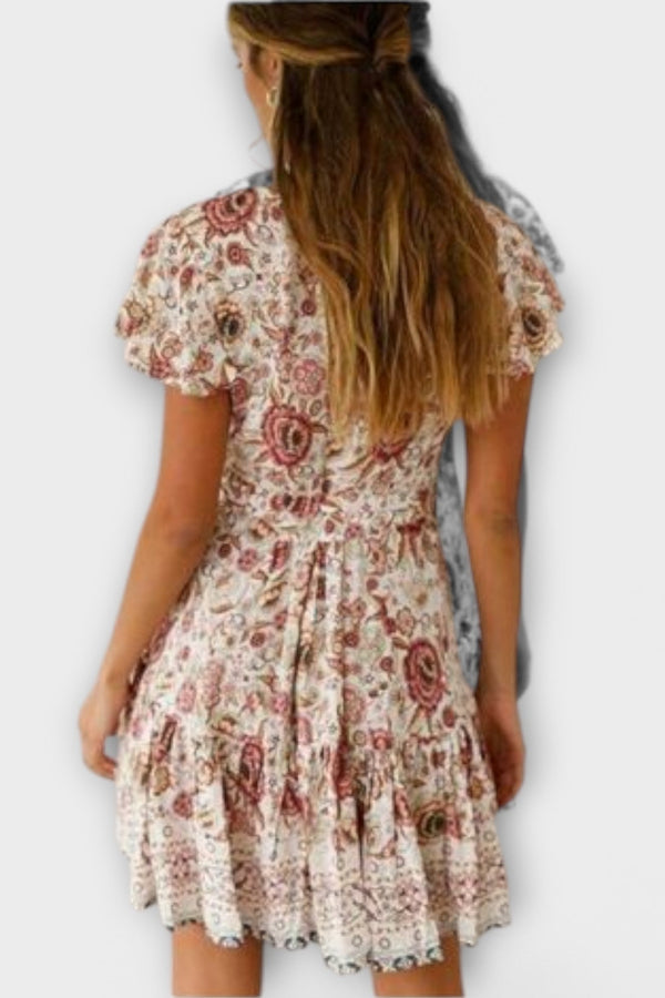 Amina - Kurzes Boho-Kleid