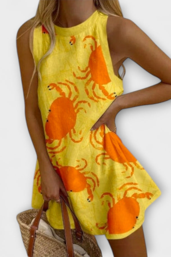 Orvienne – Mini Kleid mit Krabbenprint