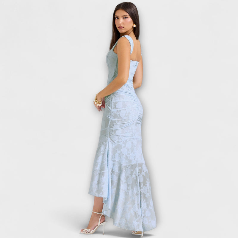 Renske - Langes Kleid mit Eleganten und Raffinierten Korsett