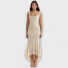 Renske - Langes Kleid mit Eleganten und Raffinierten Korsett