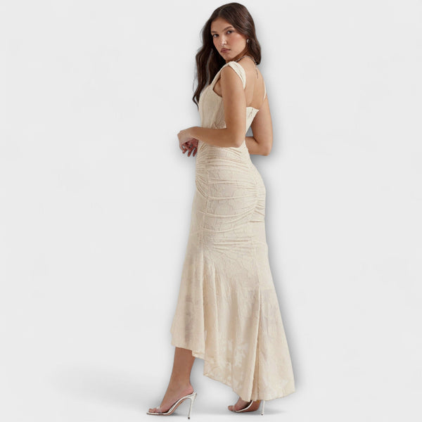 Renske - Langes Kleid mit Eleganten und Raffinierten Korsett