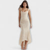 Renske - Langes Kleid mit Eleganten und Raffinierten Korsett