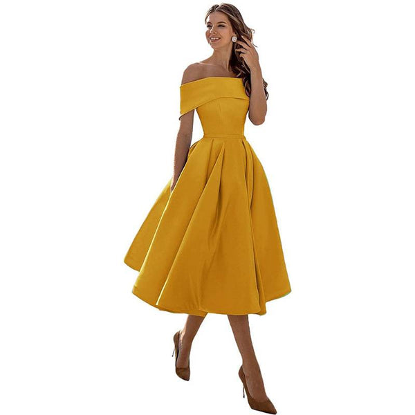Romy - Schickes Off-the-Shoulder Drapiertes Maxikleid