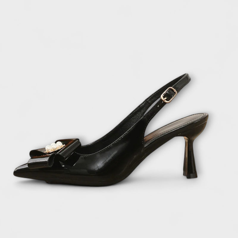 Rachel - Stiletto-Absätze mit Perlen-Schleifen-Detail