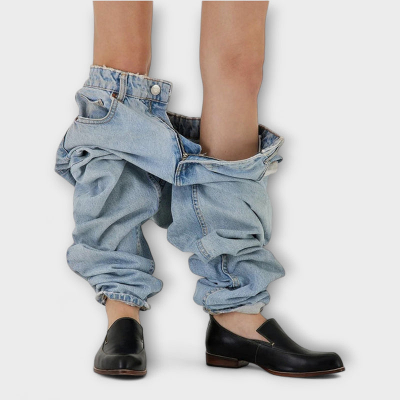 Junia – Schwarze Loafer mit spitzer Zehenpartie