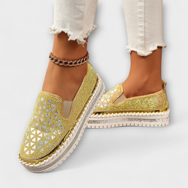 Vada – Mit Strasssteinen besetzte Slipper