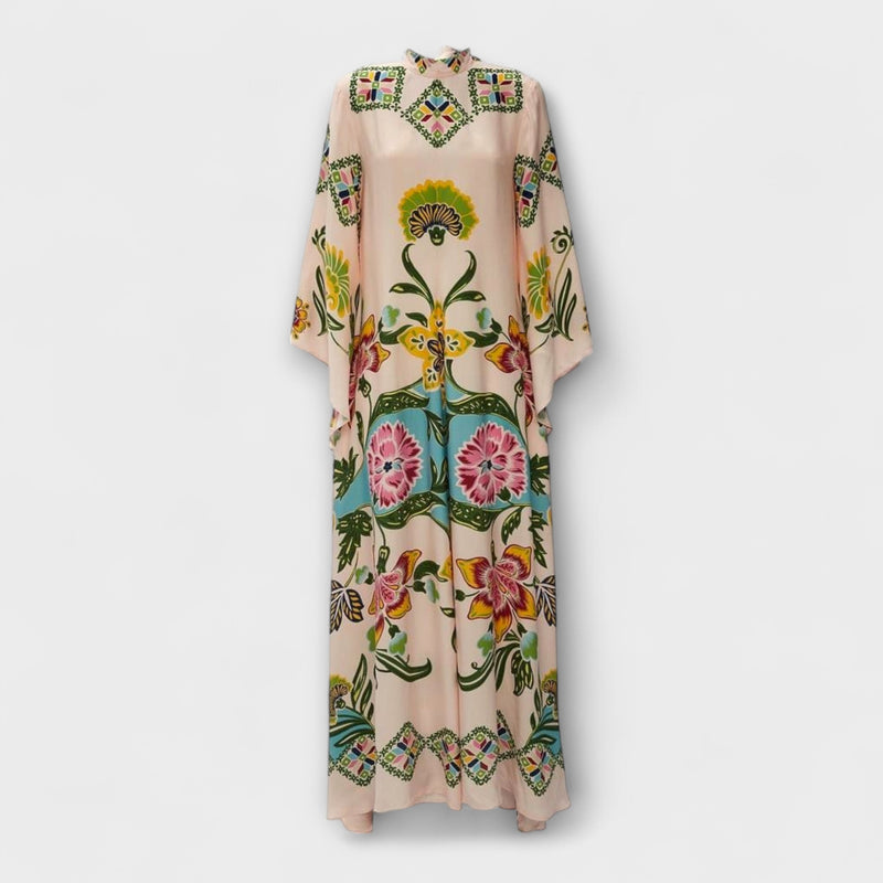 Lisa - Elegantes Maxikleid mit floralem Druck und fließendem Design