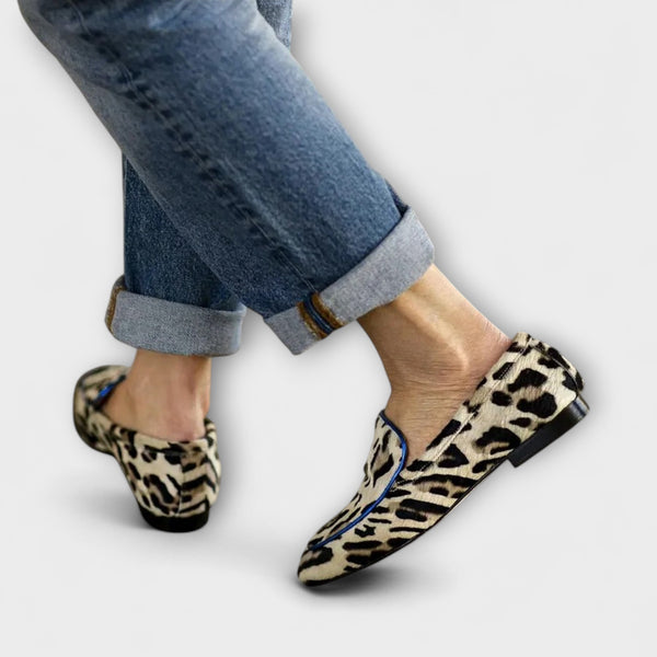 Greer – Lässige Mokassins mit Leopardenmuster