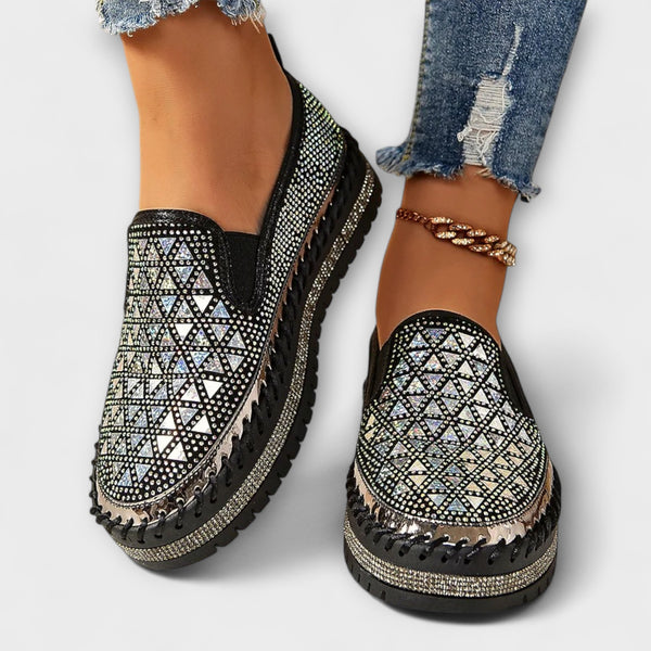 Vada – Mit Strasssteinen besetzte Slipper