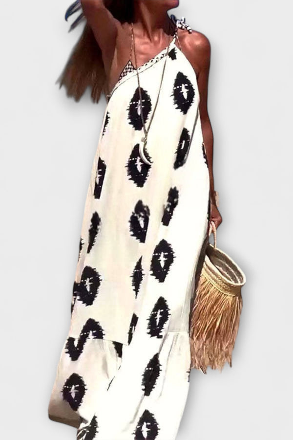 Isla - Sonnenstrahlen Vibes Ein-Schulter-Maxikleid