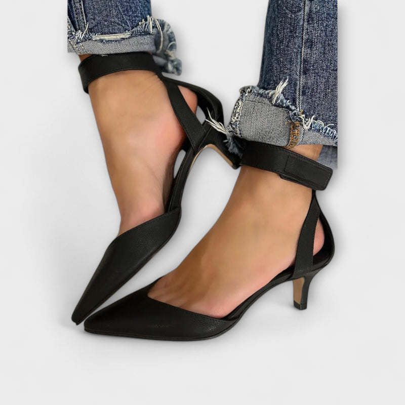 Olivia - Schwarze Kitten Heels