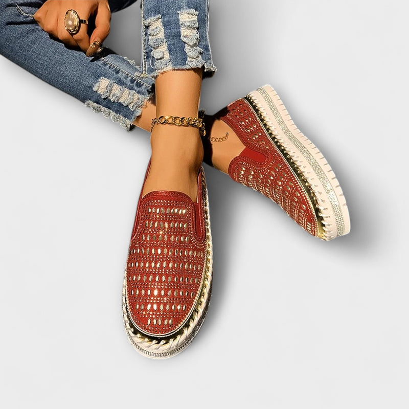 Thalia – Lässige Plateau-Loafer mit runder Spitze