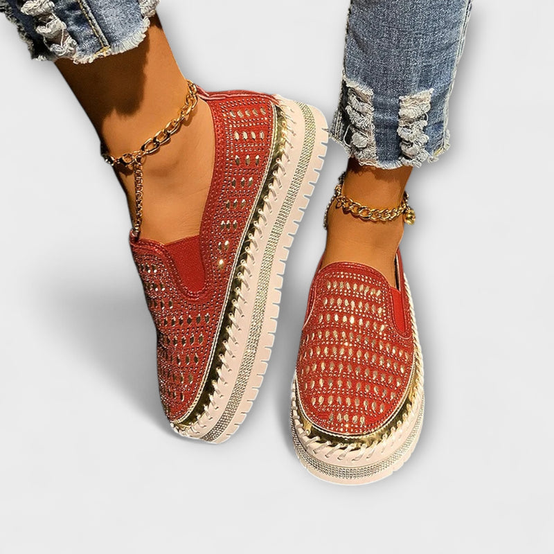 Thalia – Lässige Plateau-Loafer mit runder Spitze