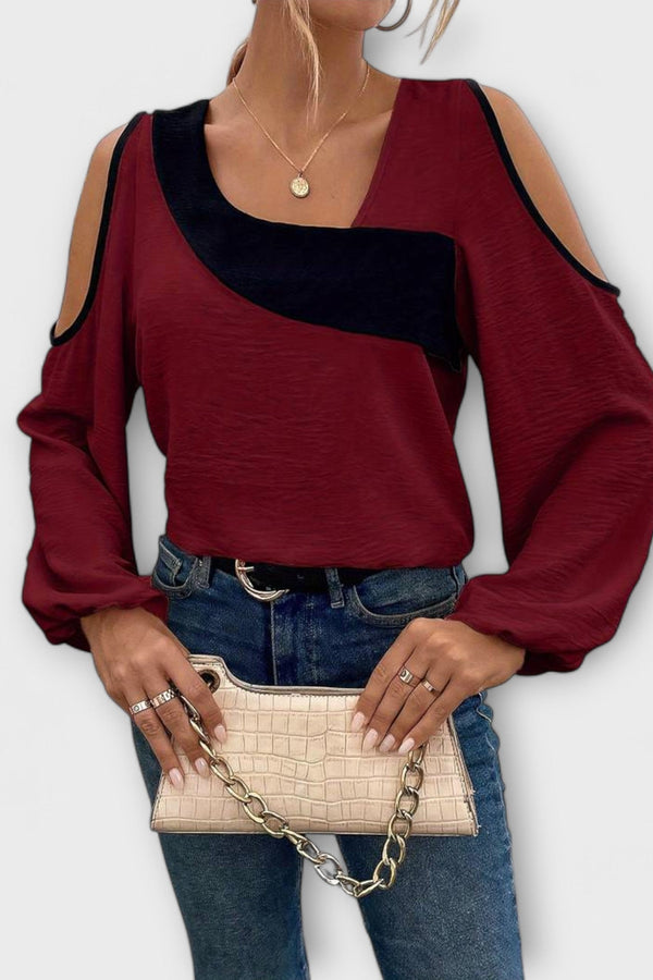 Scarlett - Bluse mit quadratischem Ausschnitt