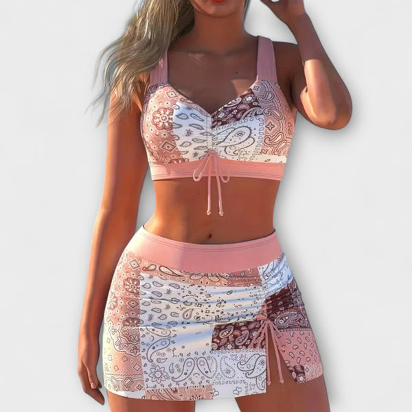 Pauline - Rock-Bikini mit Schleifen-Detail