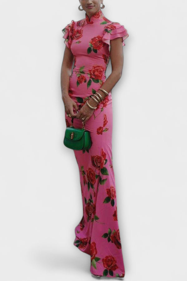 Luna - Maxikleid mit floralem Druck