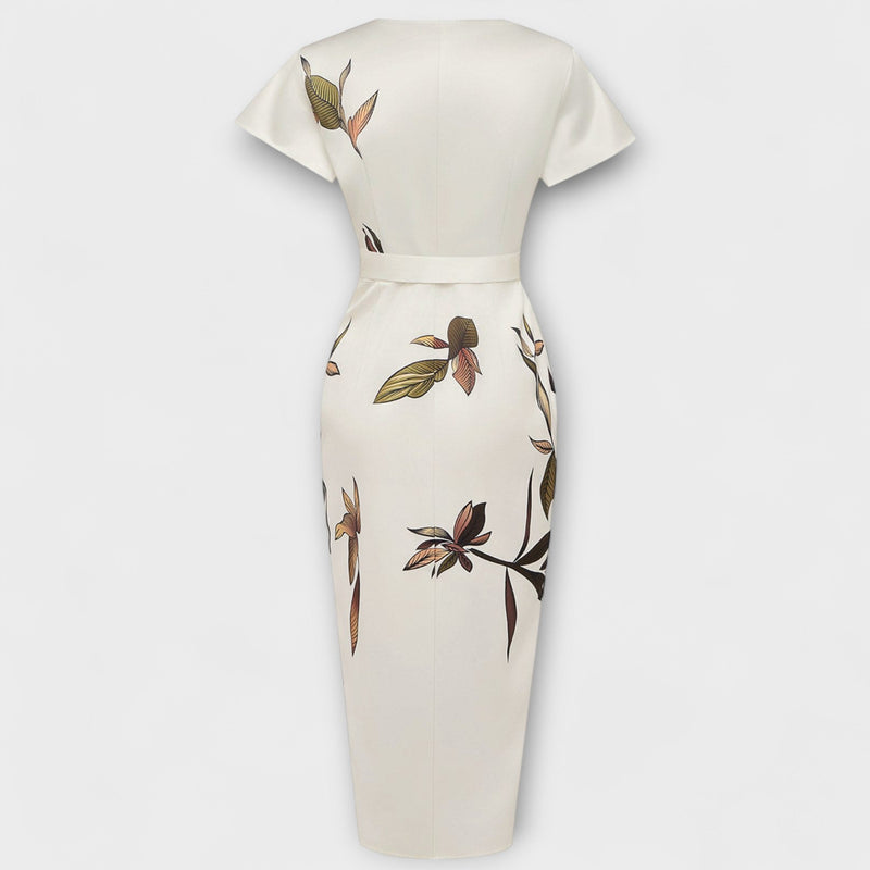 Satin Wickel-Kleid