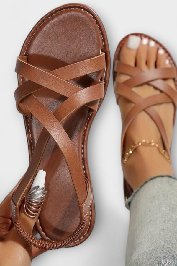 Deborah - Damen Sandalen mit leichtem Kreuzverschluss
