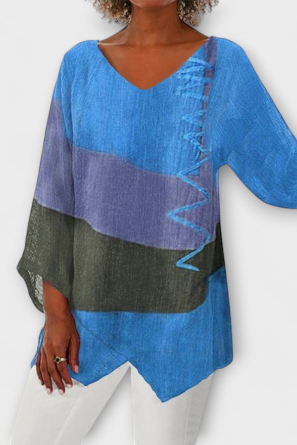 Chloe – Kreative V-Ausschnitt-Tunika