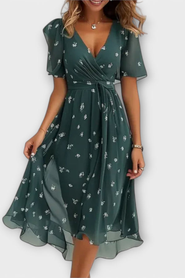 Annegret - Vestido feminino com decote em V