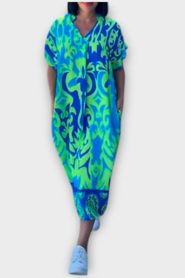 Elena - Elegantes Blumenkleid