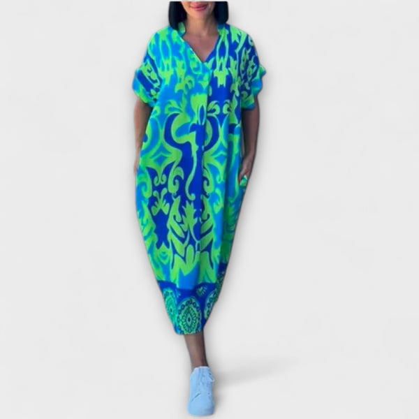 Elena - Elegantes Blumenkleid