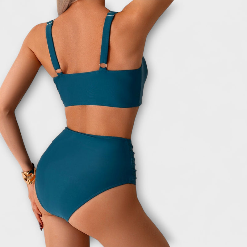 Nicole – Bikini aus gerafftem Stoff