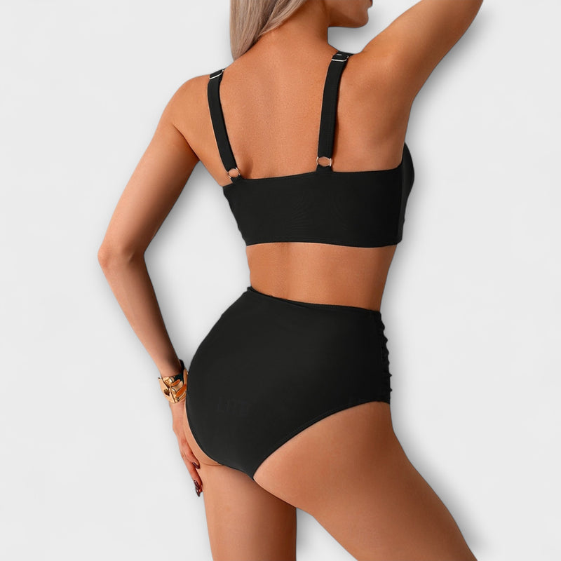 Nicole – Bikini aus gerafftem Stoff