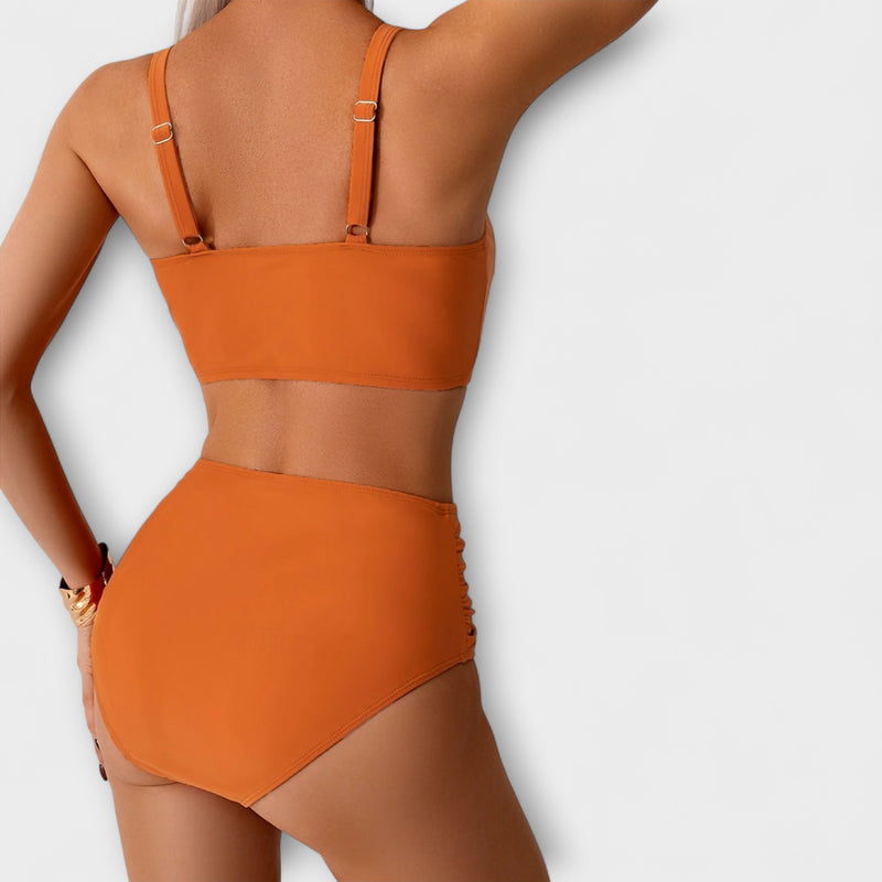 Nicole – Bikini aus gerafftem Stoff