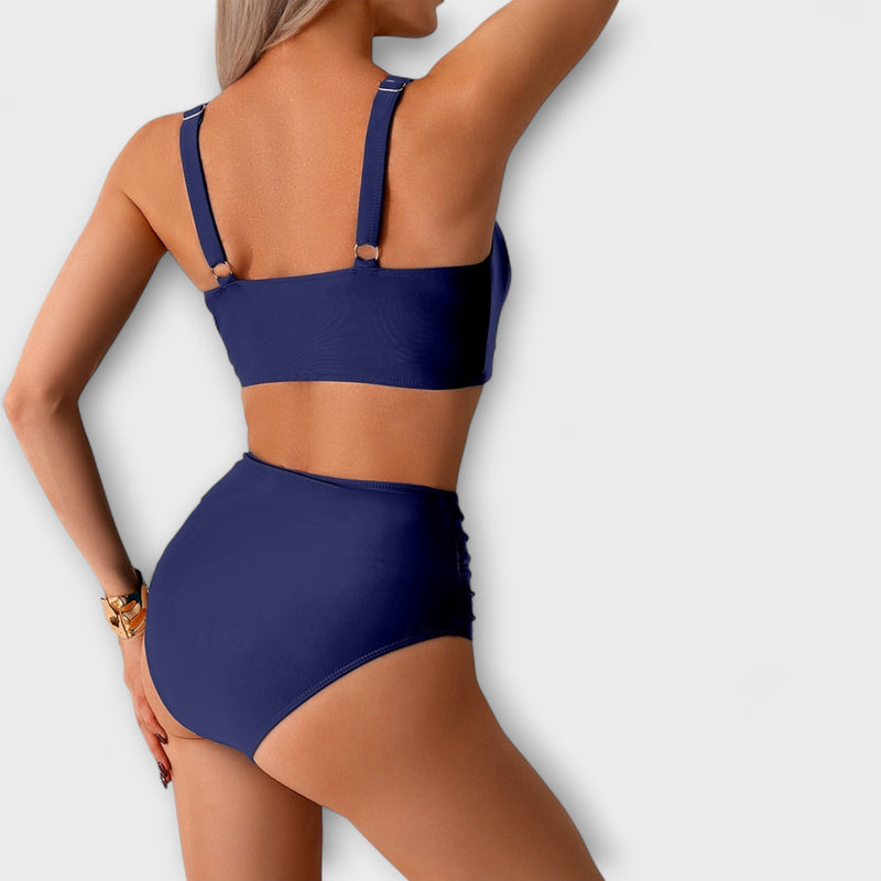 Nicole – Bikini aus gerafftem Stoff