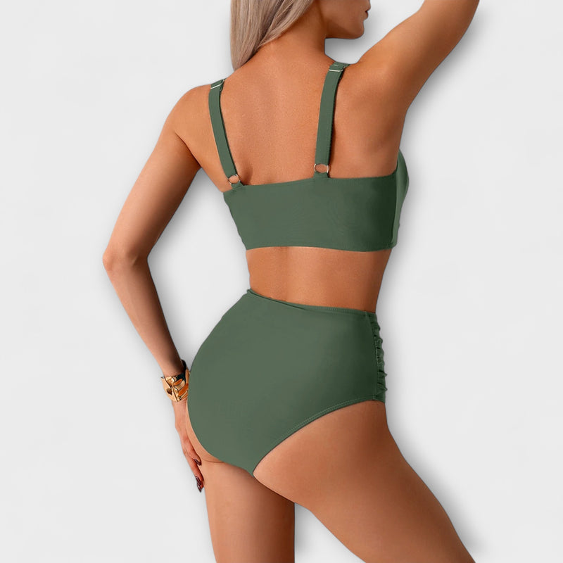 Nicole – Bikini aus gerafftem Stoff
