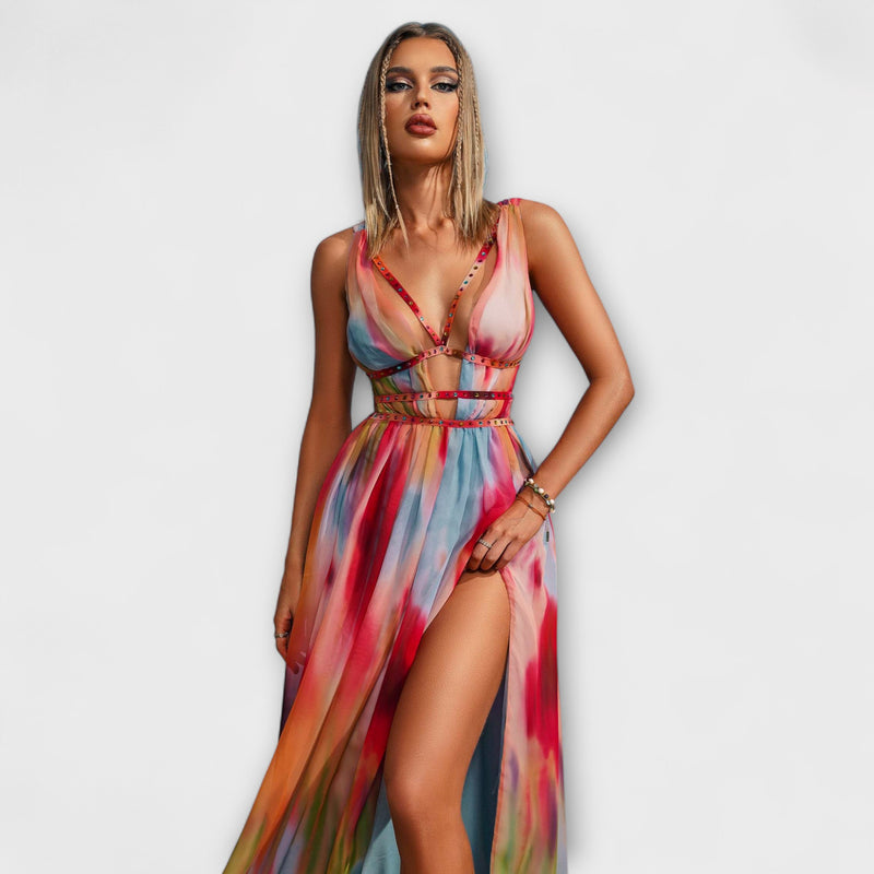 Freya - Gemaltes Maxikleid