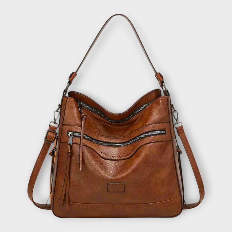 Lora. - Klassische Retro-Schultertasche