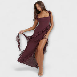 Lara - Stilvolles Maxikleid mit Schlitz