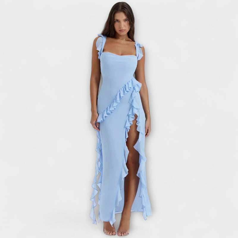Lara - Stilvolles Maxikleid mit Schlitz