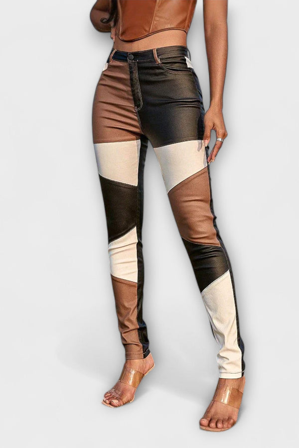Calliope - Röhrenhose mit Farbblockmuster