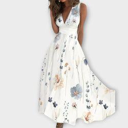 Romy - Floral V-Neck Kleid