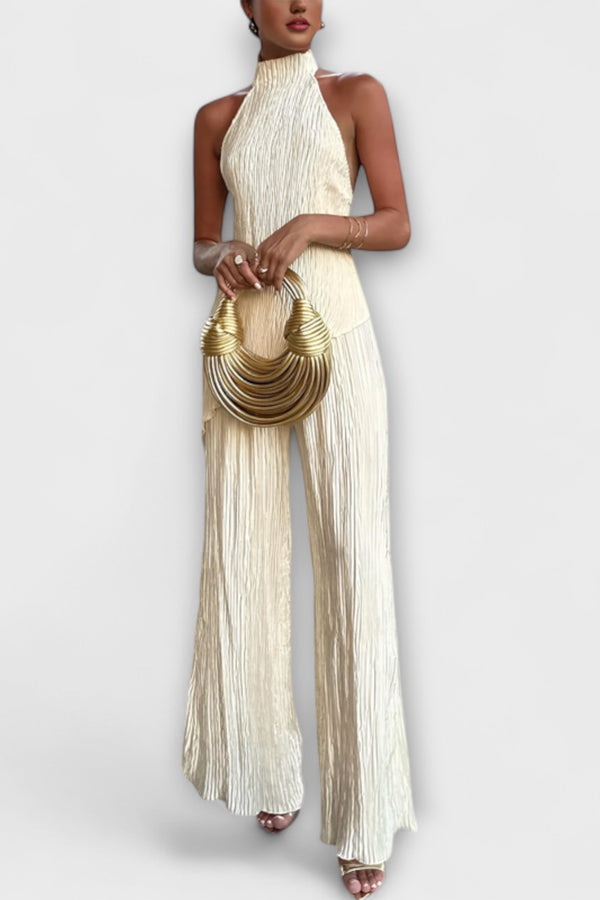 Pilarica - Elegantes plissiertes asymmetrisches Set