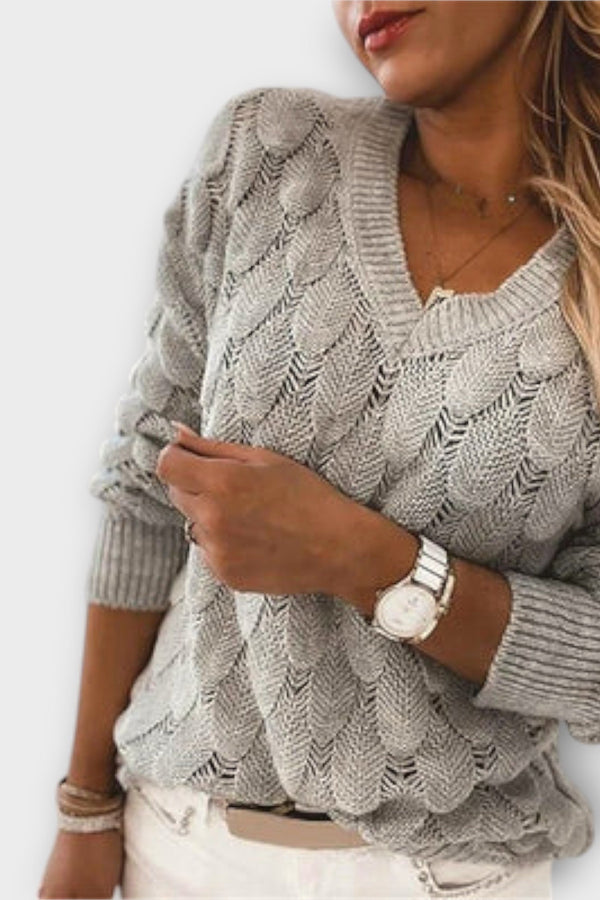 Noemier - Pullover mit V-Ausschnitt