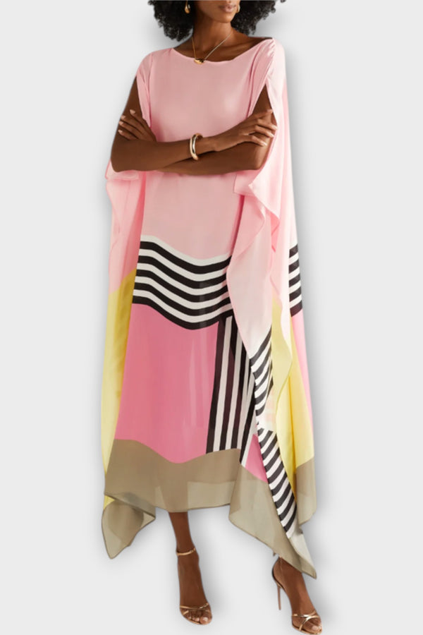 Elenora - Locker geschnittener geometrischer Kaftan