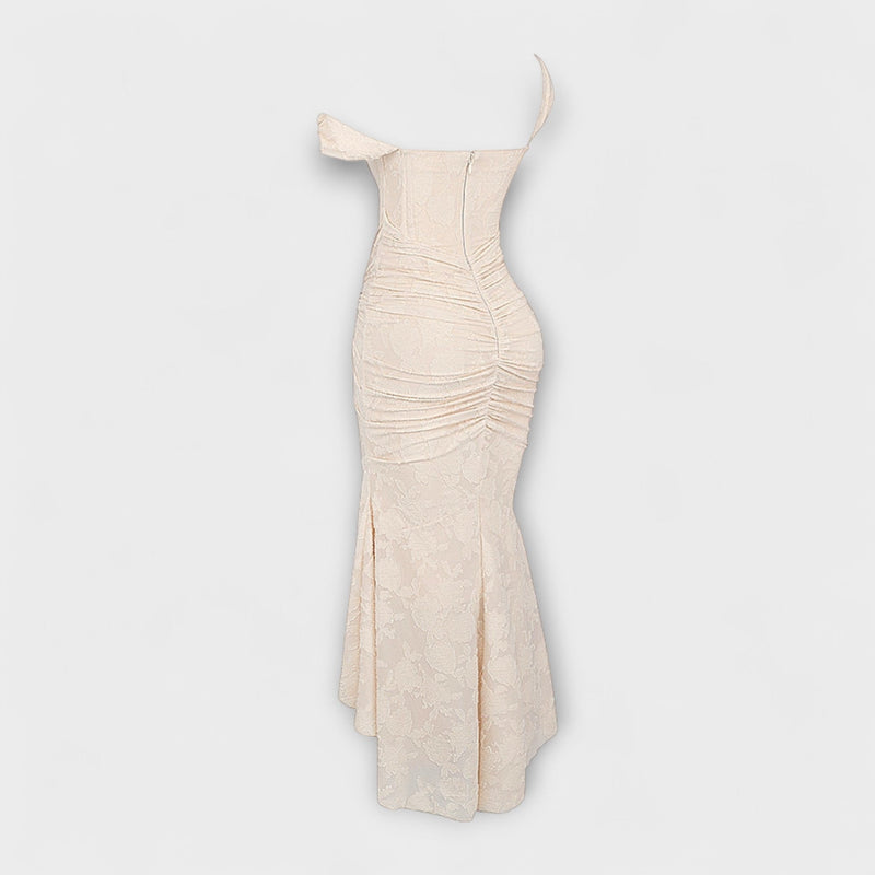 Renske - Langes Kleid mit Eleganten und Raffinierten Korsett