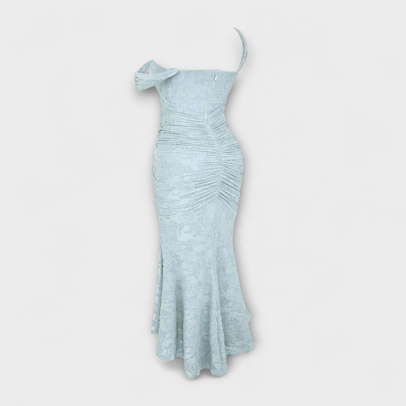 Renske - Langes Kleid mit Eleganten und Raffinierten Korsett