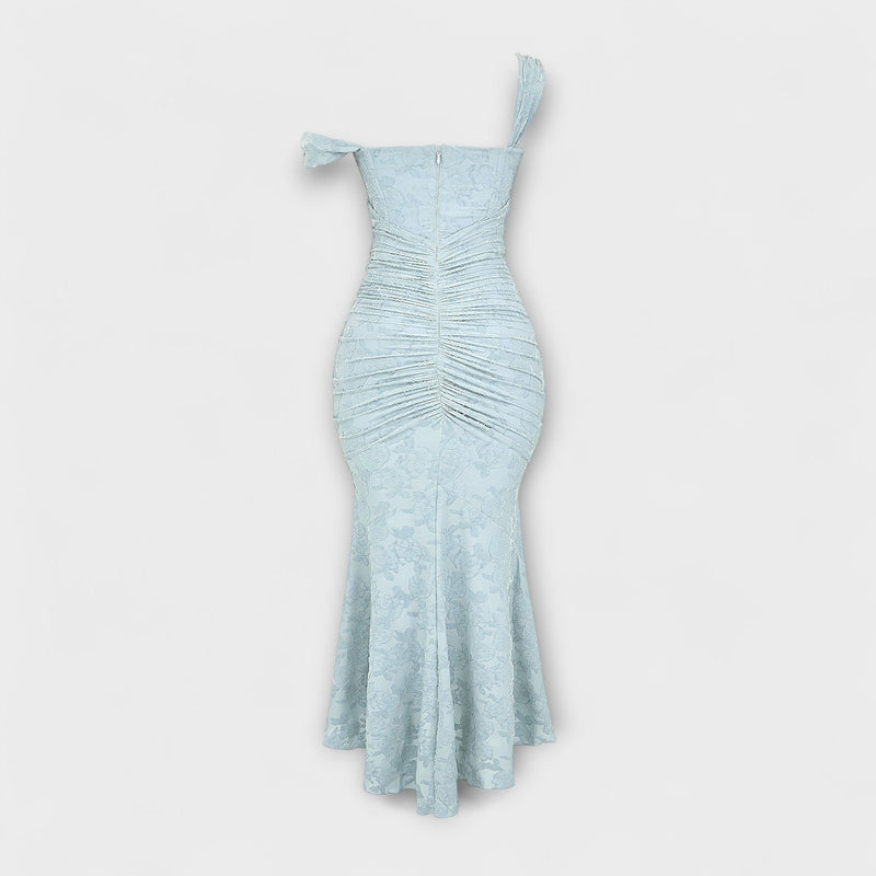 Renske - Langes Kleid mit Eleganten und Raffinierten Korsett