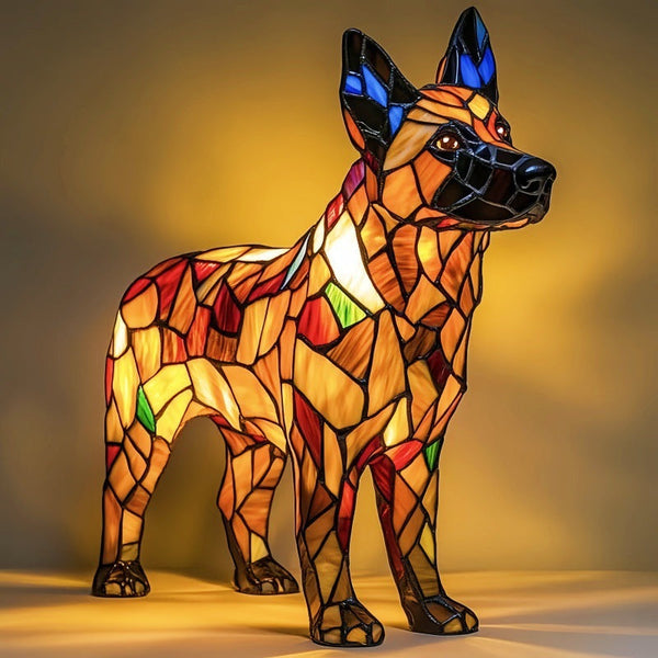 Bandito - Bunte Glas-Hundelampe mit magischem Flair