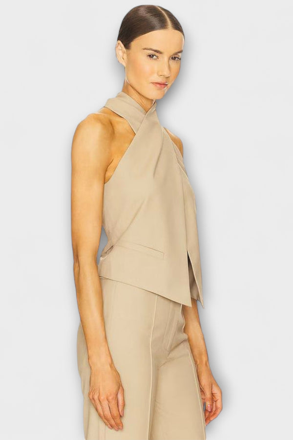 Juni - Crisscross Halter Neck Tanktop